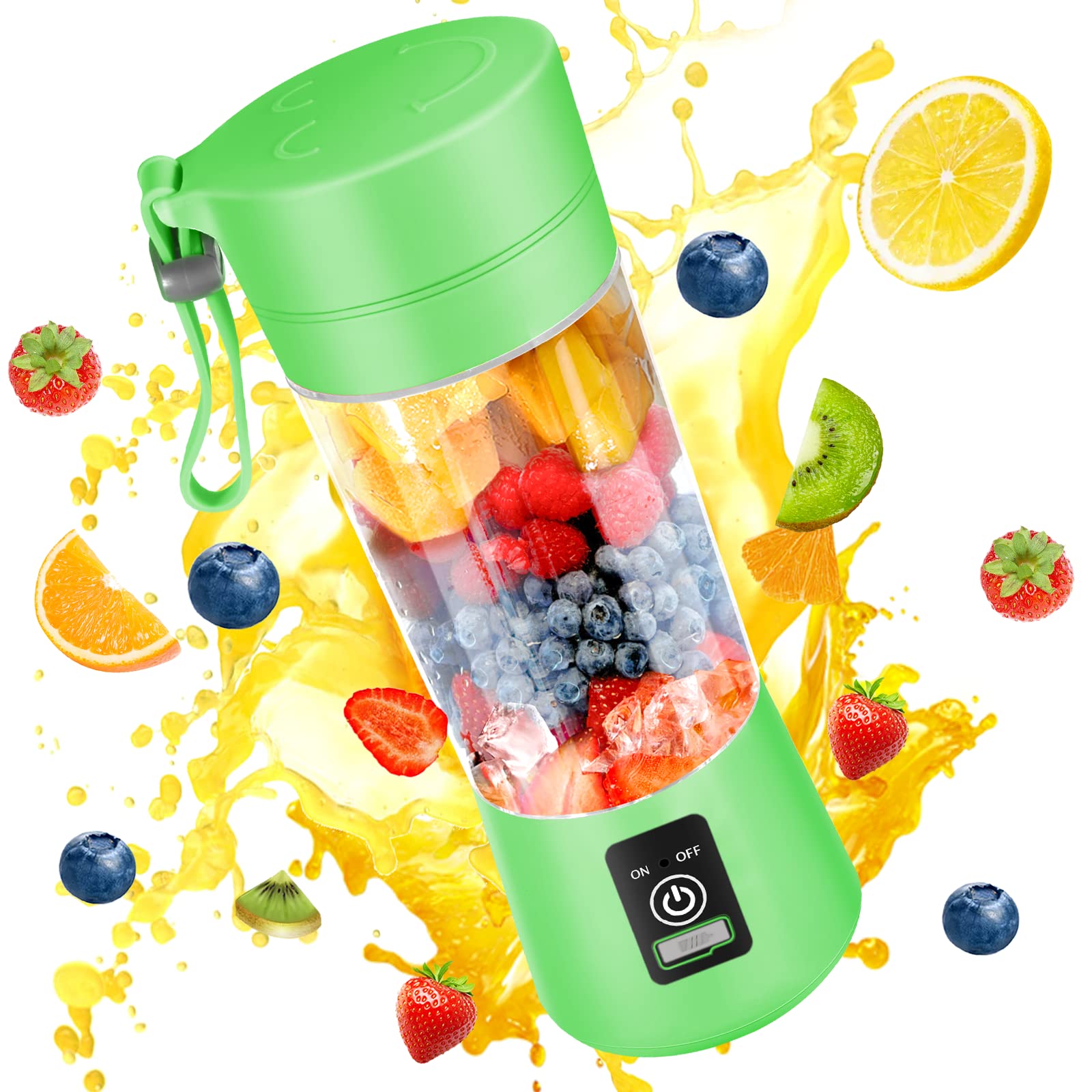 Portable Blender Usb Rechargeable - Mini spremiagrumi elettrico portatile 380ml Frullatore