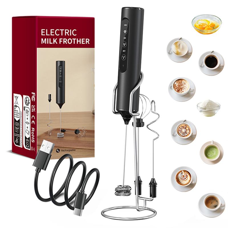 Electric Milk Frother Handheld - Montalatte elettrico portatile 3 in 1