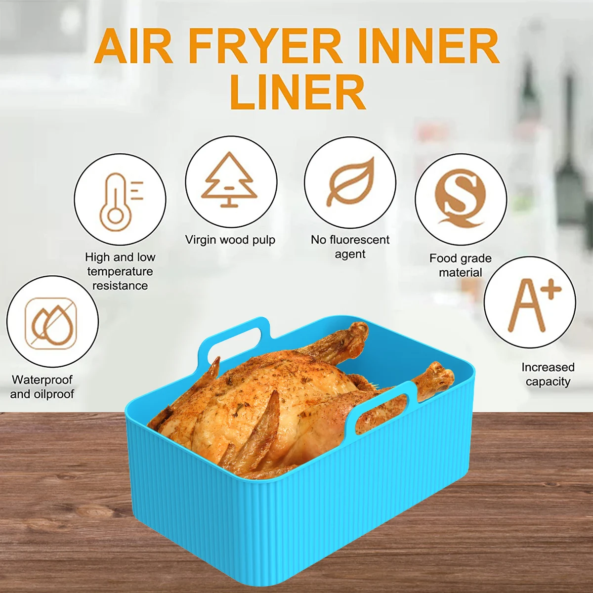 2 pezzi di rivestimento in sil - Air Fryer Silicone Pot Liner recensione e prezzo