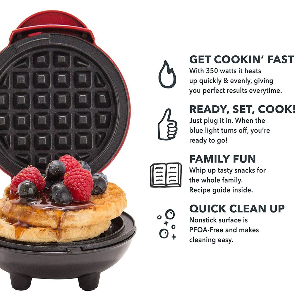Mini Macchina per Waffle a For - Mini Waffle Maker Machine recensione e prezzo