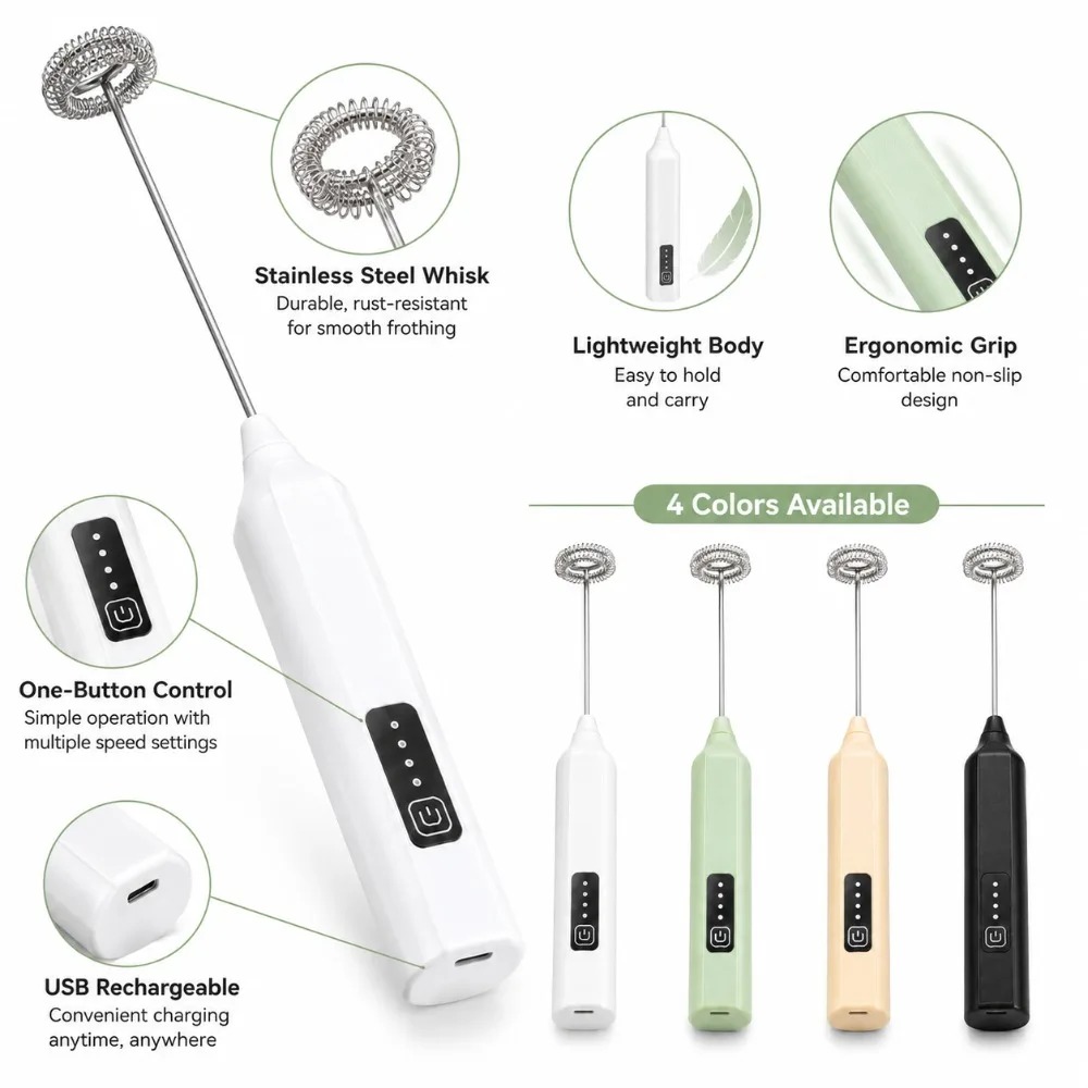 Montalatte e Sbattitore Elettr - Electric Milk Frother Handheld recensione e prezzo